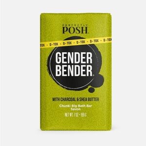 Perfectly Posh Gender Bender Charcoal & Shea Butter Bath Bar